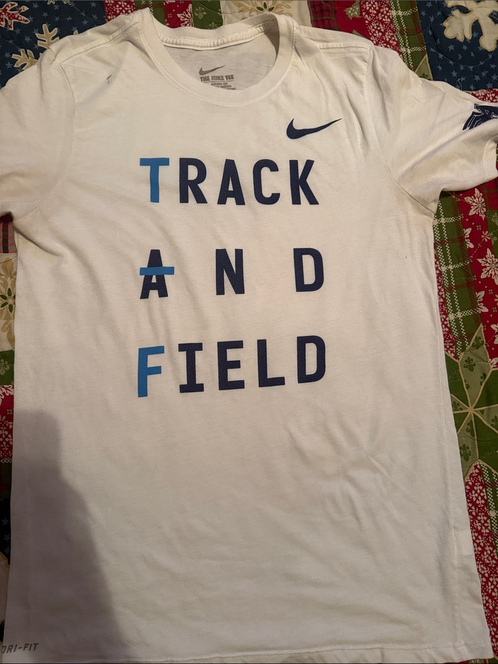 Arcadia invitational Nike White Track and Field Short Sleeve Tee